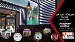 Elasticni plafoni Franstudio, Beograd, efekat 3D, štampa po želji kupca