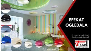 Elasticni plafoni Franstudio, Beograd, efekat ogledala