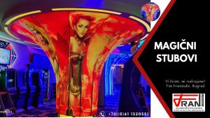 Elasticni plafoni Franstudio, Beograd, efekat 3D, štampa po želji kupca, magični stubovi