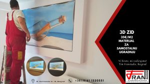 Elasticni plafoni Franstudio, Beograd, efekat 3D, štampa po želji kupca