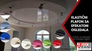 Elasticni plafoni Franstudio, Beograd, efekat ogledala