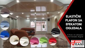 Elasticni plafoni Franstudio, Beograd, efekat ogledala