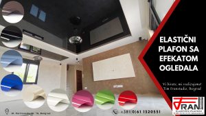 Elasticni plafoni Franstudio, Beograd, efekat ogledala