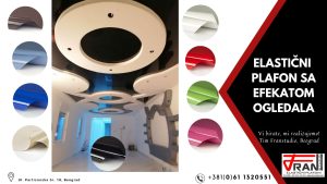 Elasticni plafoni Franstudio, Beograd, efekat ogledala
