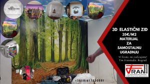 Elasticni plafoni Franstudio, Beograd, efekat 3D, štampa po želji kupca