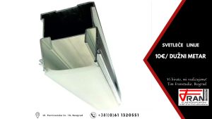 Elasticni plafoni Franstudio, Beograd, svetleće linije