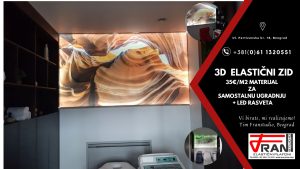Elasticni plafoni Franstudio, Beograd, efekat 3D, štampa po želji kupca