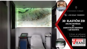 Elasticni plafoni Franstudio, Beograd, efekat 3D, štampa po želji kupca