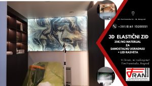 Elasticni plafoni Franstudio, Beograd, efekat 3D, štampa po želji kupca