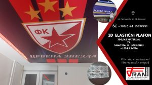 Elasticni plafoni Franstudio, Beograd, efekat 3D, štampa po želji kupca