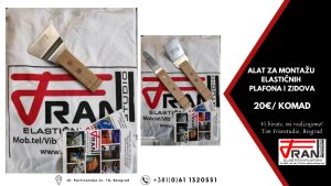 Elasticni plafoni Franstudio, Beograd, alat za ugradnju elastičnih plafona