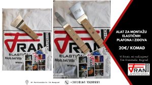 Elasticni plafoni Franstudio, Beograd, alat za ugradnju elastičnih plafona